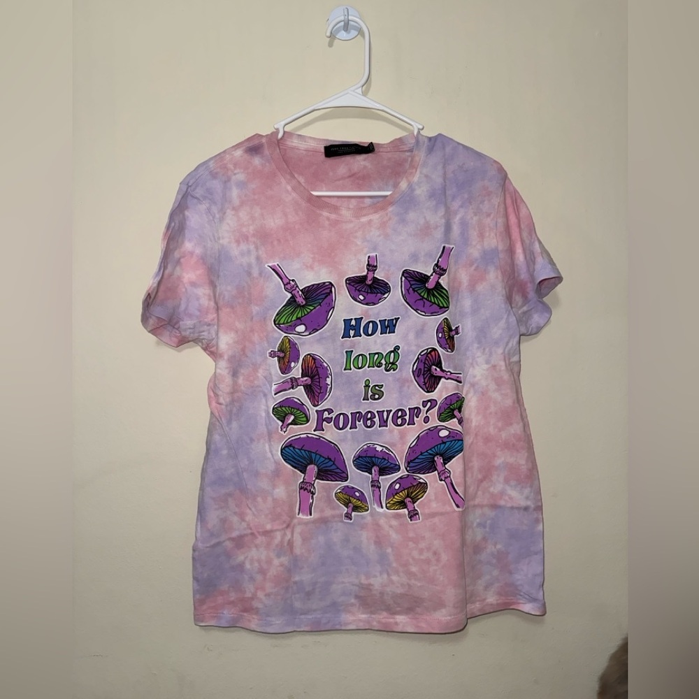 Junk Food Clothing How Long is Forever Tie Dye Tee NWT $55 - Picture 4 of 6